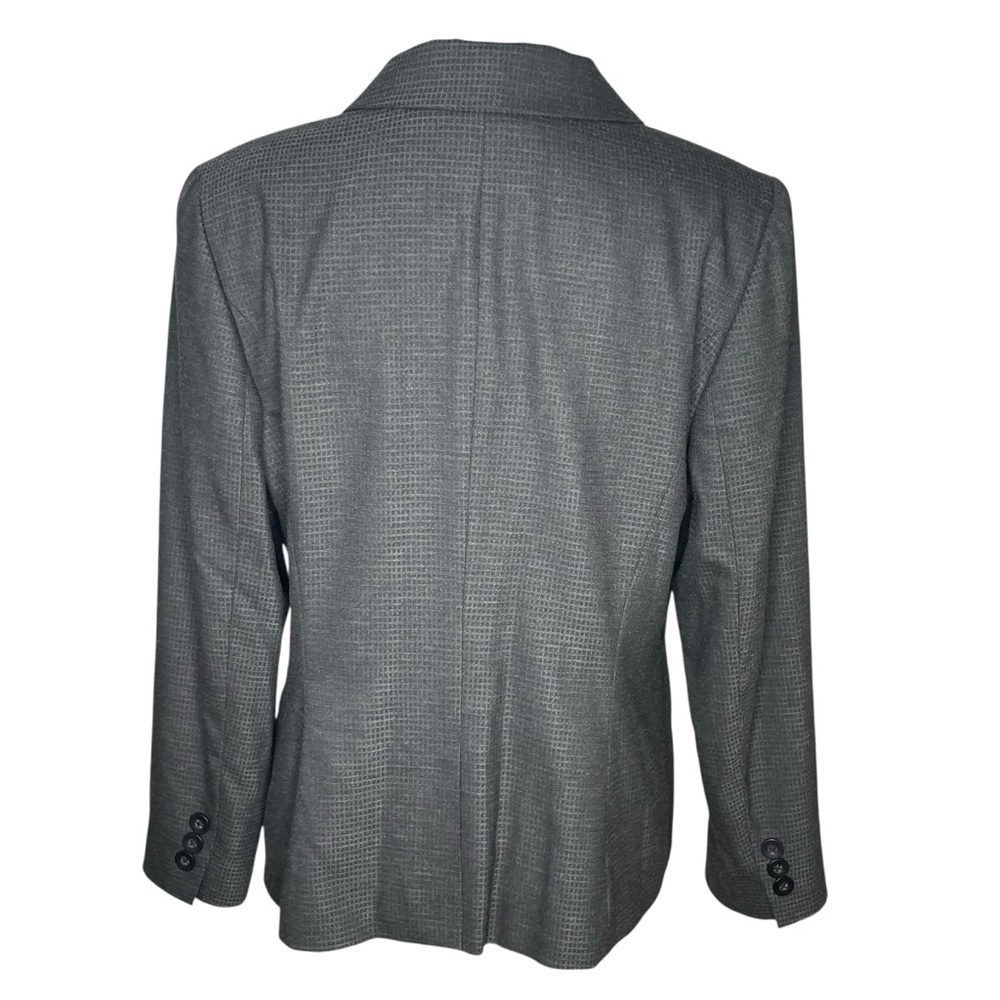 Classiques Entier Gray Patterned Two Button Blazer Jacket Sz 14 Career Workwear - Picture 4 of 12